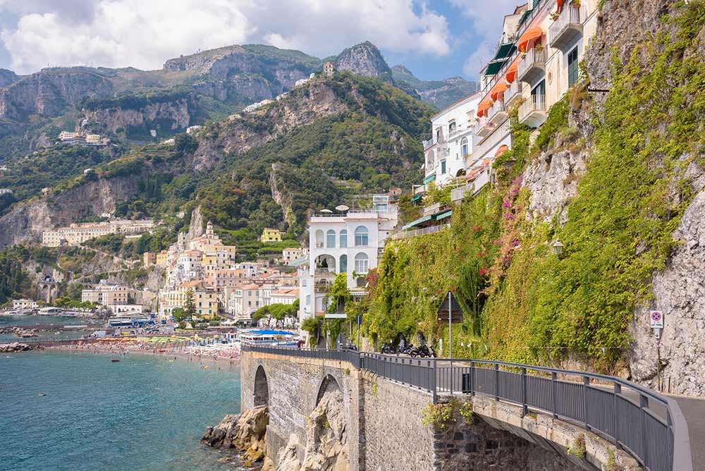 Absolute Italy - Customizing Italian Travel - Road on the cliff in Amalfi town