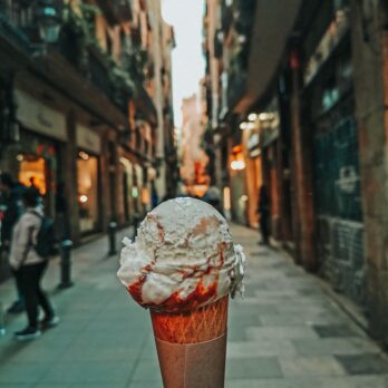 ice cream in cone